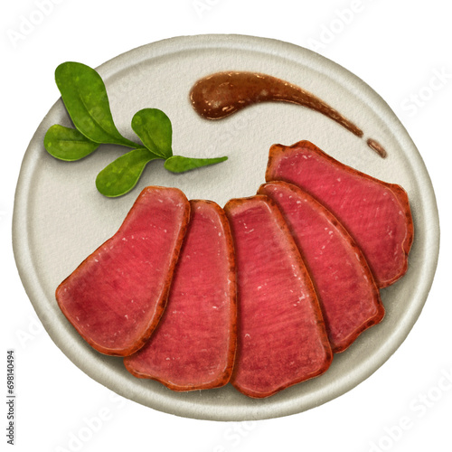 Grilled beef steak ribeye on wooden cutting board