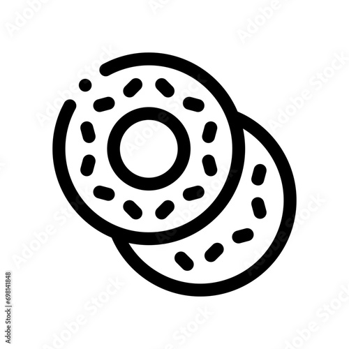 donut line icon