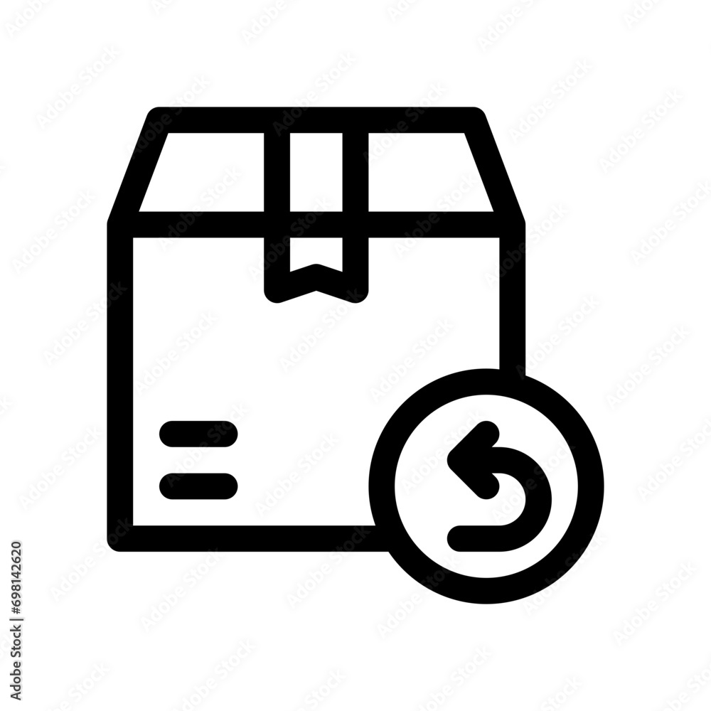return box line icon return box line icon