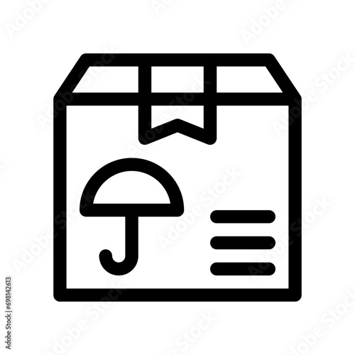 keep dry line icon