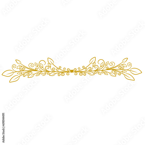 Golden Wedding Invitation Ornament