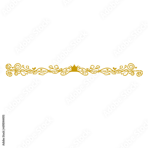 Golden Wedding Invitation Ornament