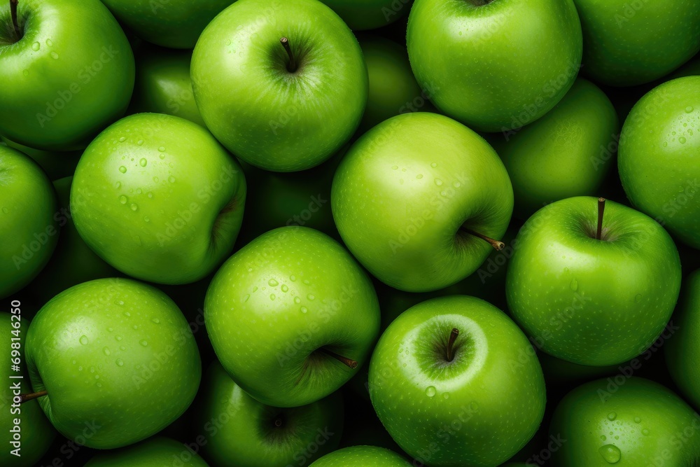 Lots of green apples. Background of apples. Lots of green apples. Background of apples.