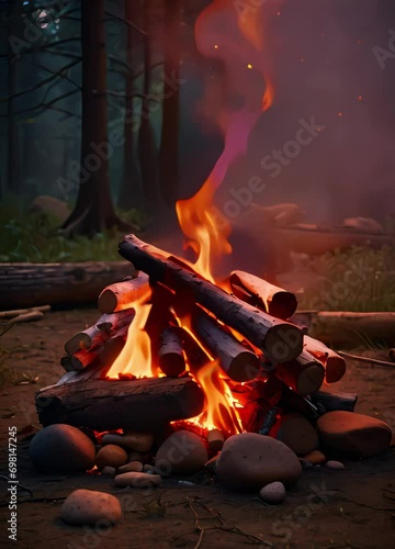 fire in the forest