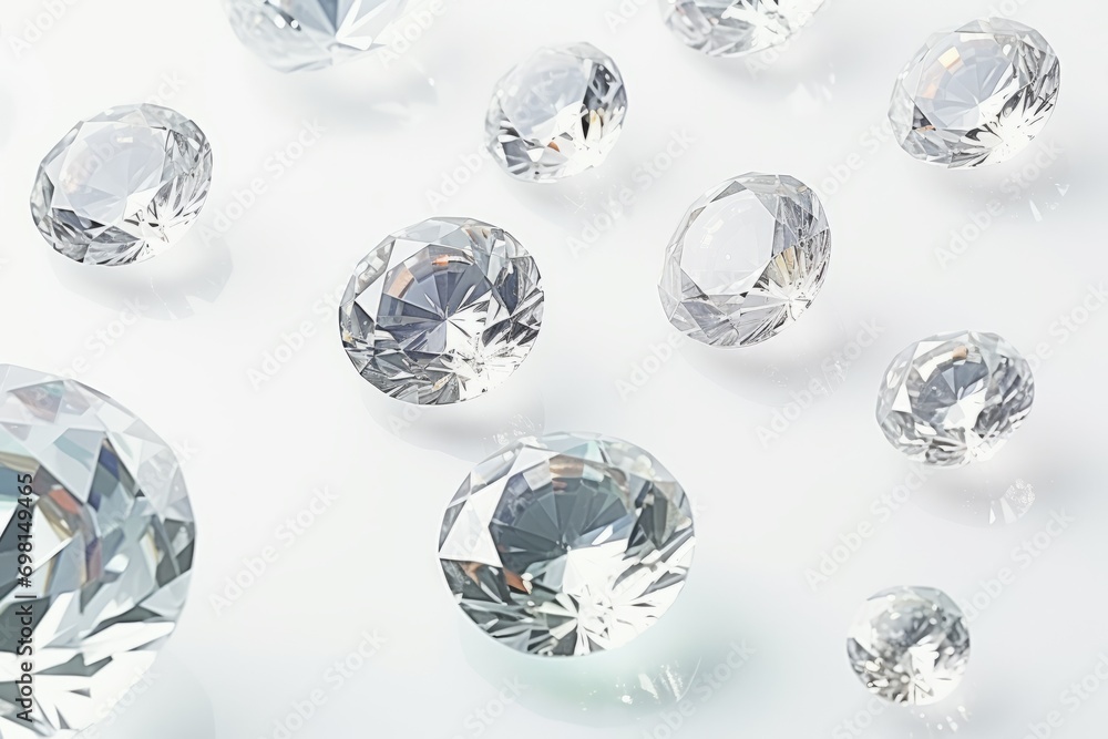 Diamonds gems of different cuts and sizes Diamonds gems of different cuts and sizes