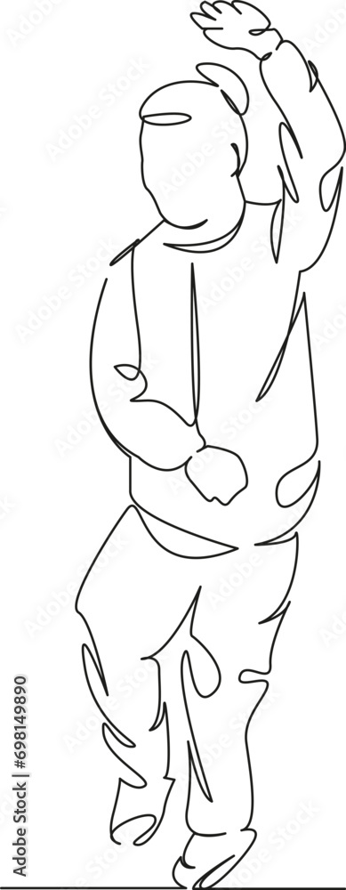 elderly woman practicing qigong