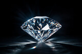 One big brilliant diamond on a dark