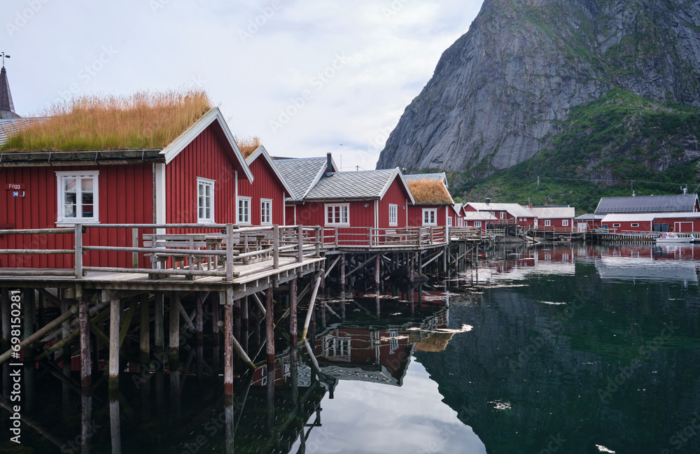 fishing village in the lofoten 