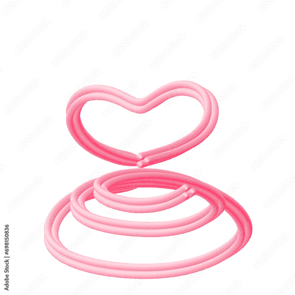Naklejka premium pink ribbon isolated on white
