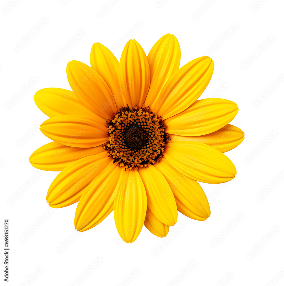 Gerbera daisy flowers on png background