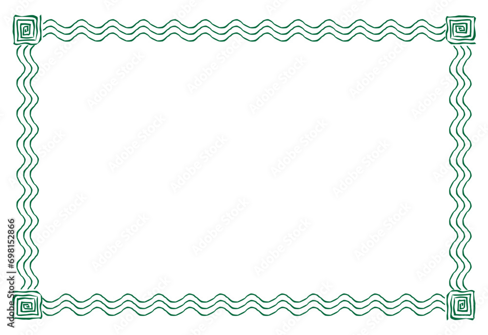 green certificate template, Border frame line decoration for certificate or diploma template and for your text and photo vector art simple line corner icon image. green certificate template, Border frame line decoration for certificate or diploma template and for your text and photo vector art simple line corner icon image.
