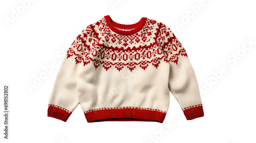 Christmas Sweater. Isolated on transparent background
