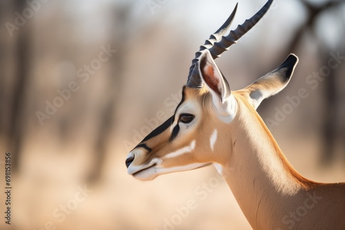 impala with distinctive markings in profile