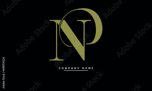 PN, NP, P, N Abstract Letters Logo Monogram