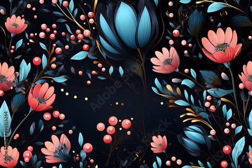 Seamless festive design pat...