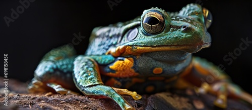 Kamboo frog, also called Phyllomedusa bicolor. photo