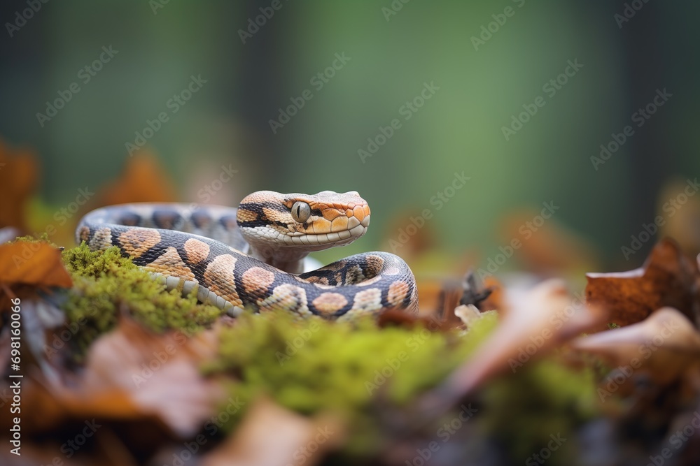 viper waiting in the undergrowth viper waiting in the undergrowth