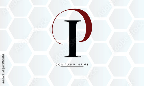 PI, IP, P, I Abstract Letters Logo Monogram