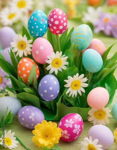 colourful easter eggs