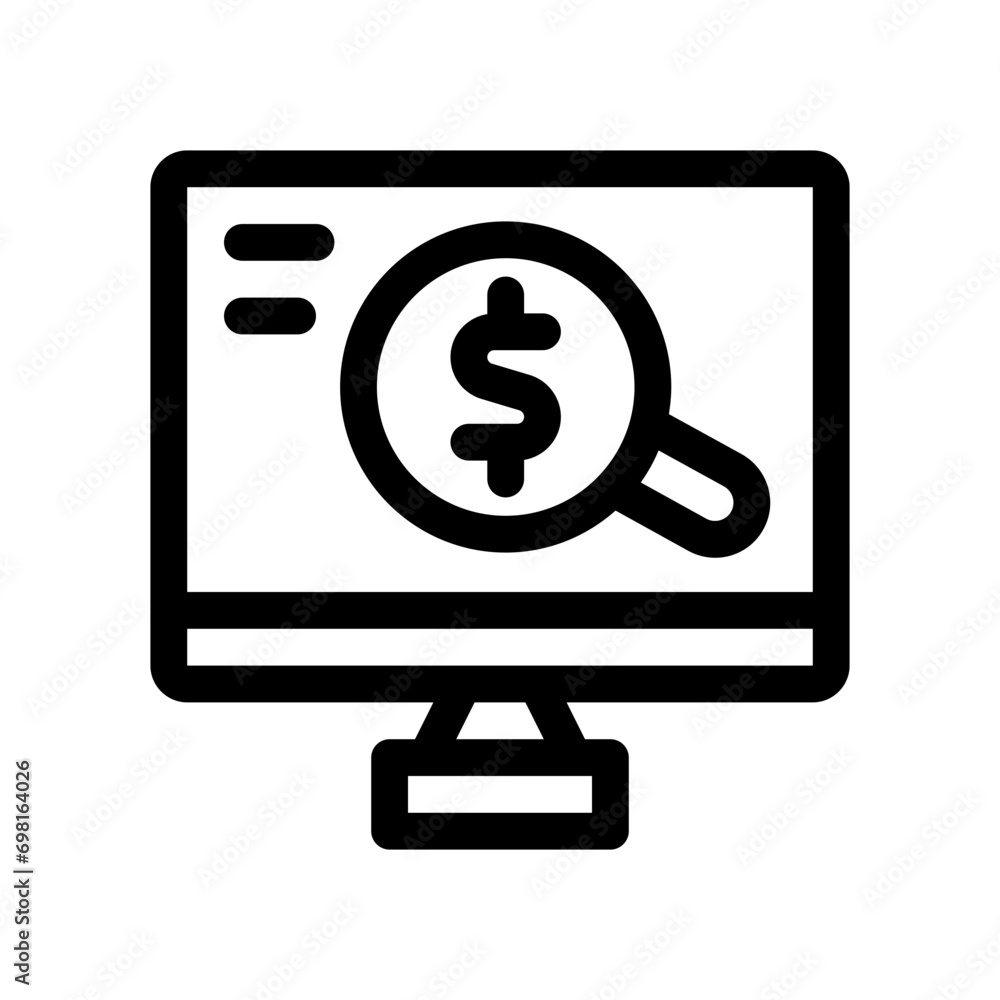 paid search line icon paid search line icon