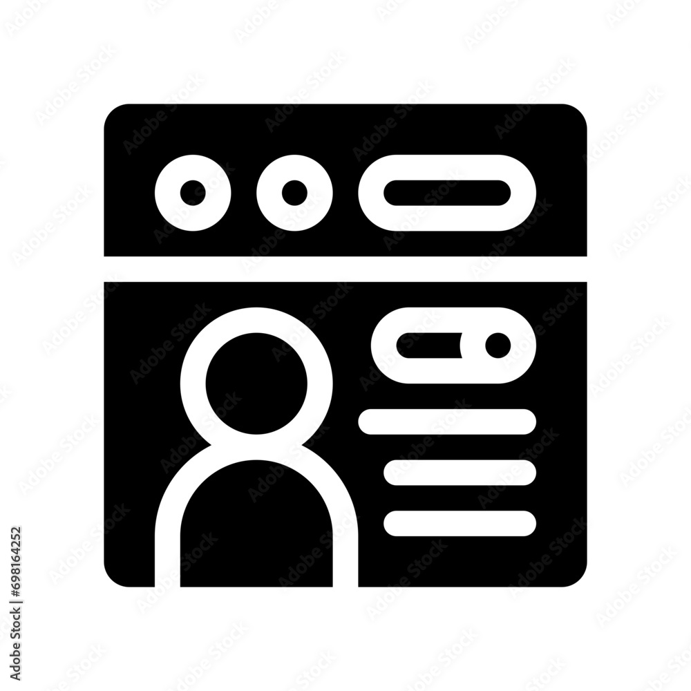 personalization glyph icon personalization glyph icon