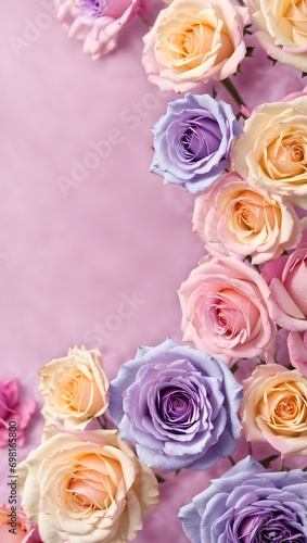 Dusty purple rose blue pink abstract background. Gradient.