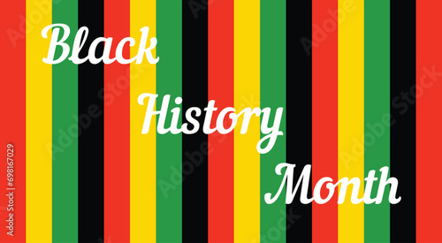 Celebrating Black History Month. Vector Illustration Design.