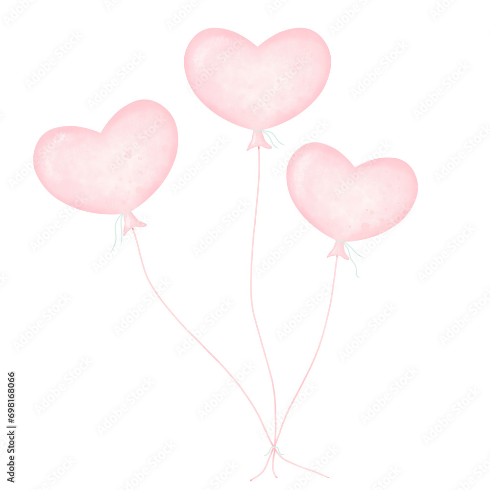 Balloon Hearts Love Valentine's day Clipart