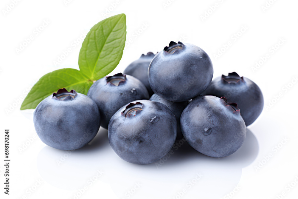 blueberries isolated on white background blueberries isolated on white background