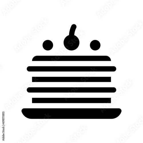 pancake glyph icon photo