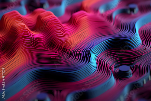 Abstract Waving Particle Te...
