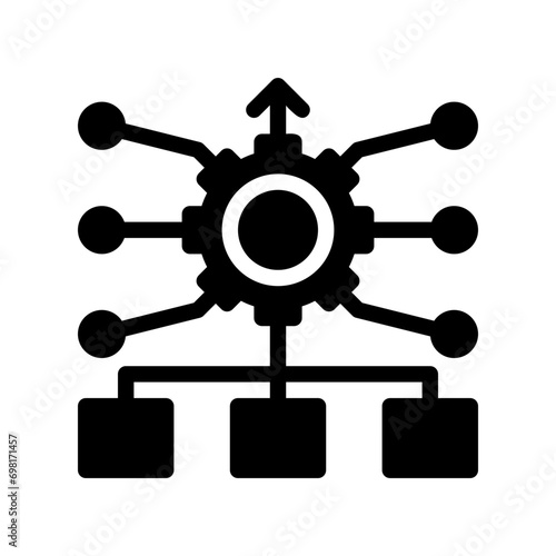 consolidation glyph icon