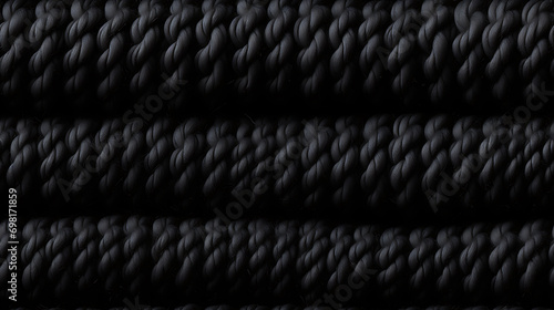 Black fabric canvas texture background. Linen dyed black. Sackcloth woven tex...