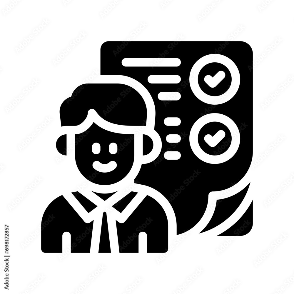 skills glyph icon