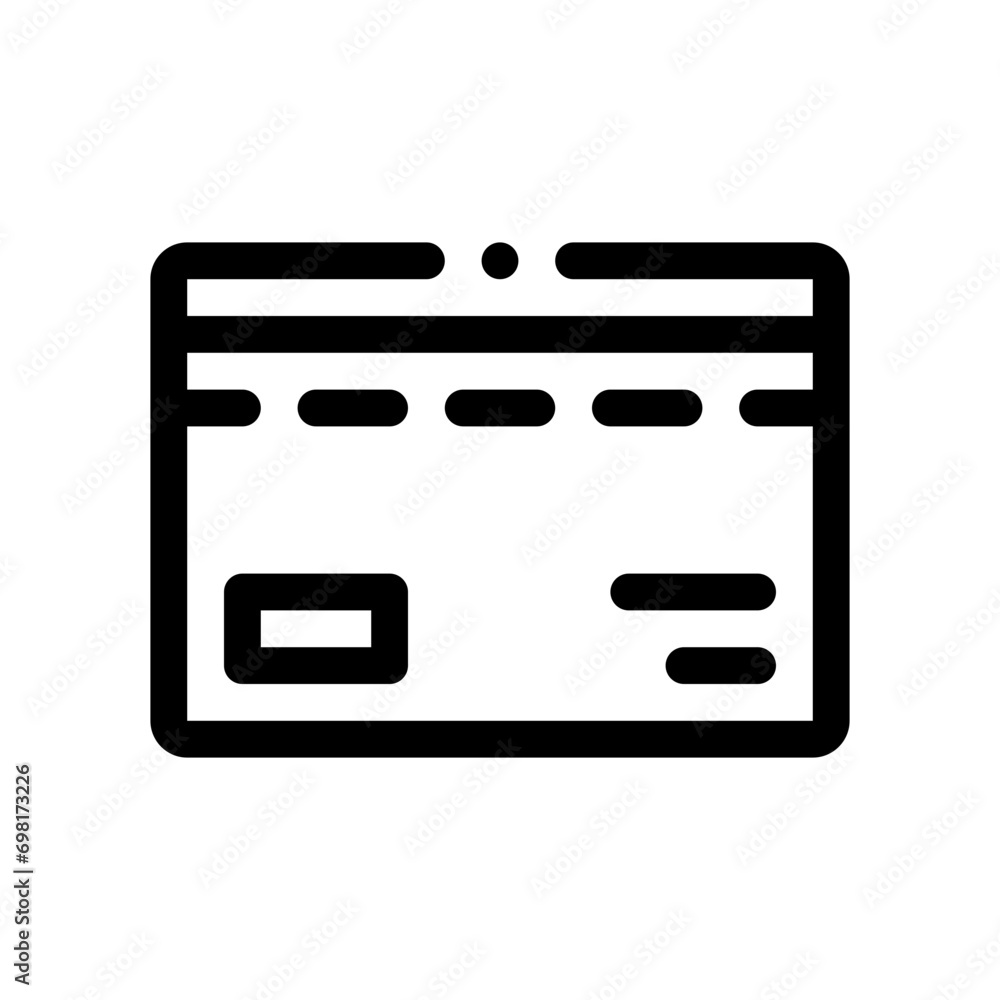 credit card line icon credit card line icon