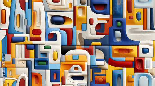 Seamless geometric labyrint...