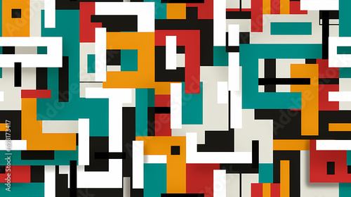 Seamless geometric labyrint...