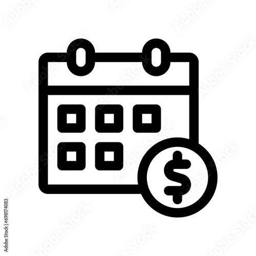 calendar line icon