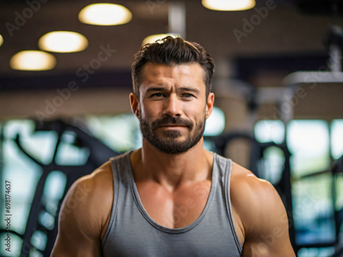 portrait of a man in gym