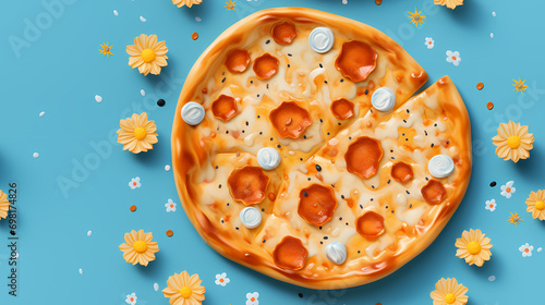 Funny seamless pattern with...