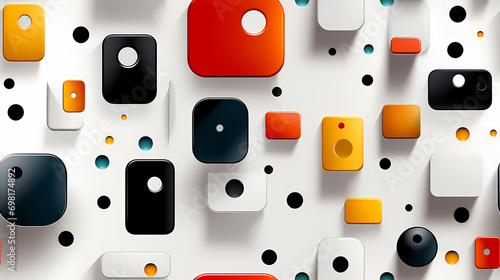 Plastic cubes pattern seaml...
