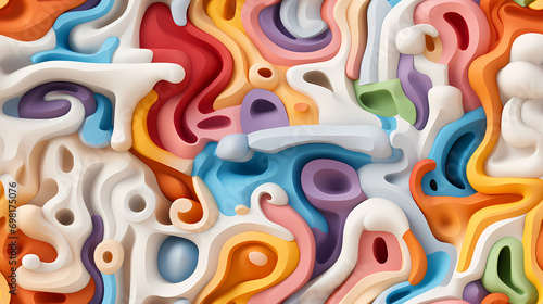 Plastic abstract form shape...