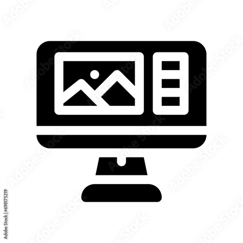 computer glyph icon