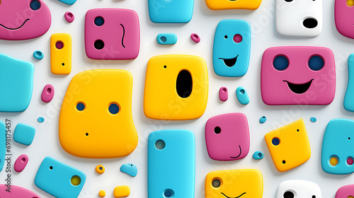 Seamless pattern with a smi...