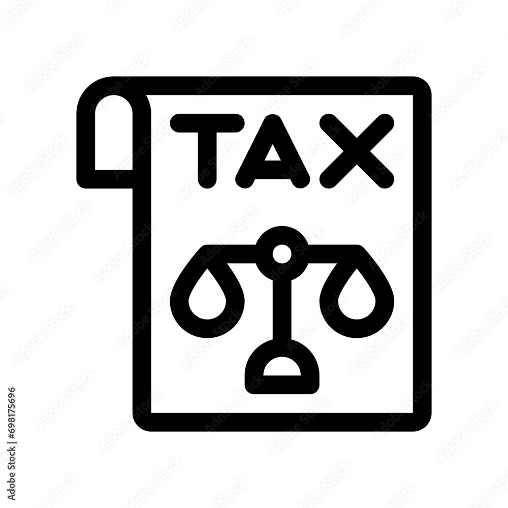 tax line icon