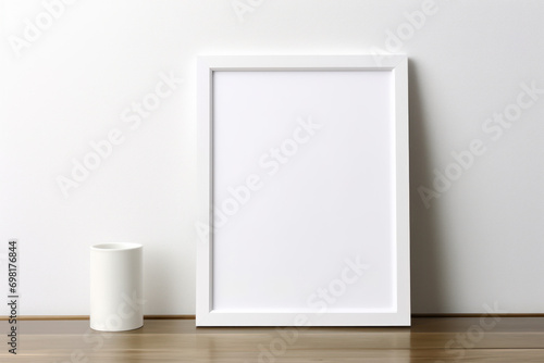 blank white frame mockup