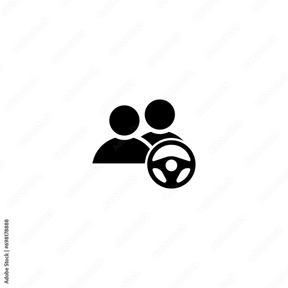 Additional driver icon isolated on white background Additional driver icon isolated on white background