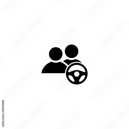 Additional driver icon isolated on white background 