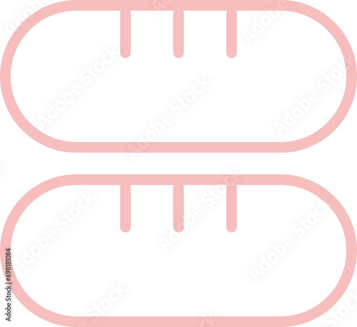 Ham and sausage icon

