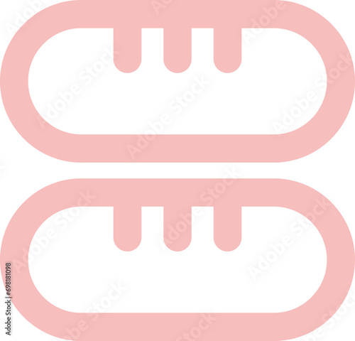 Ham and sausage icon
